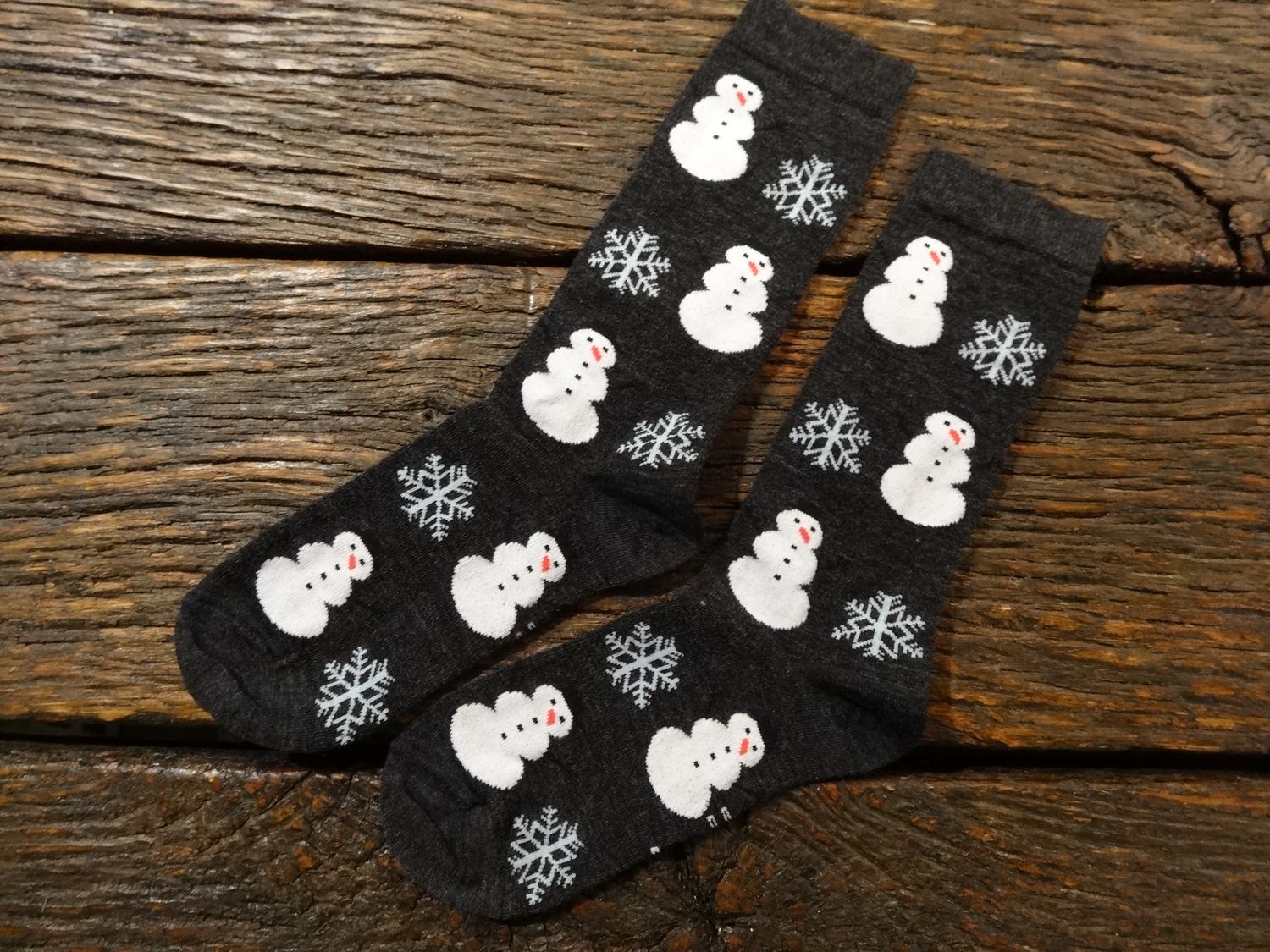 Alpaca Christmas Crew Socks, Color: Snowmen, Size: S/M