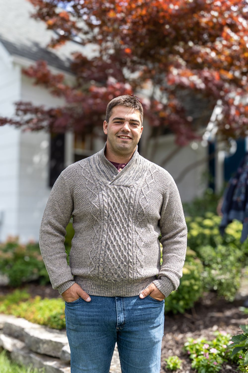 Thomas Sweater, Color: Ash, Size: X-Large