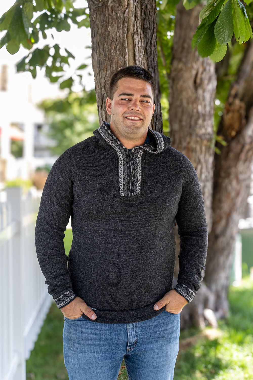 Camping Hoodie, Color: Charcoal, Size: Small