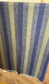 Clean Edge  Striped Blanket, Color: Navy/Olive