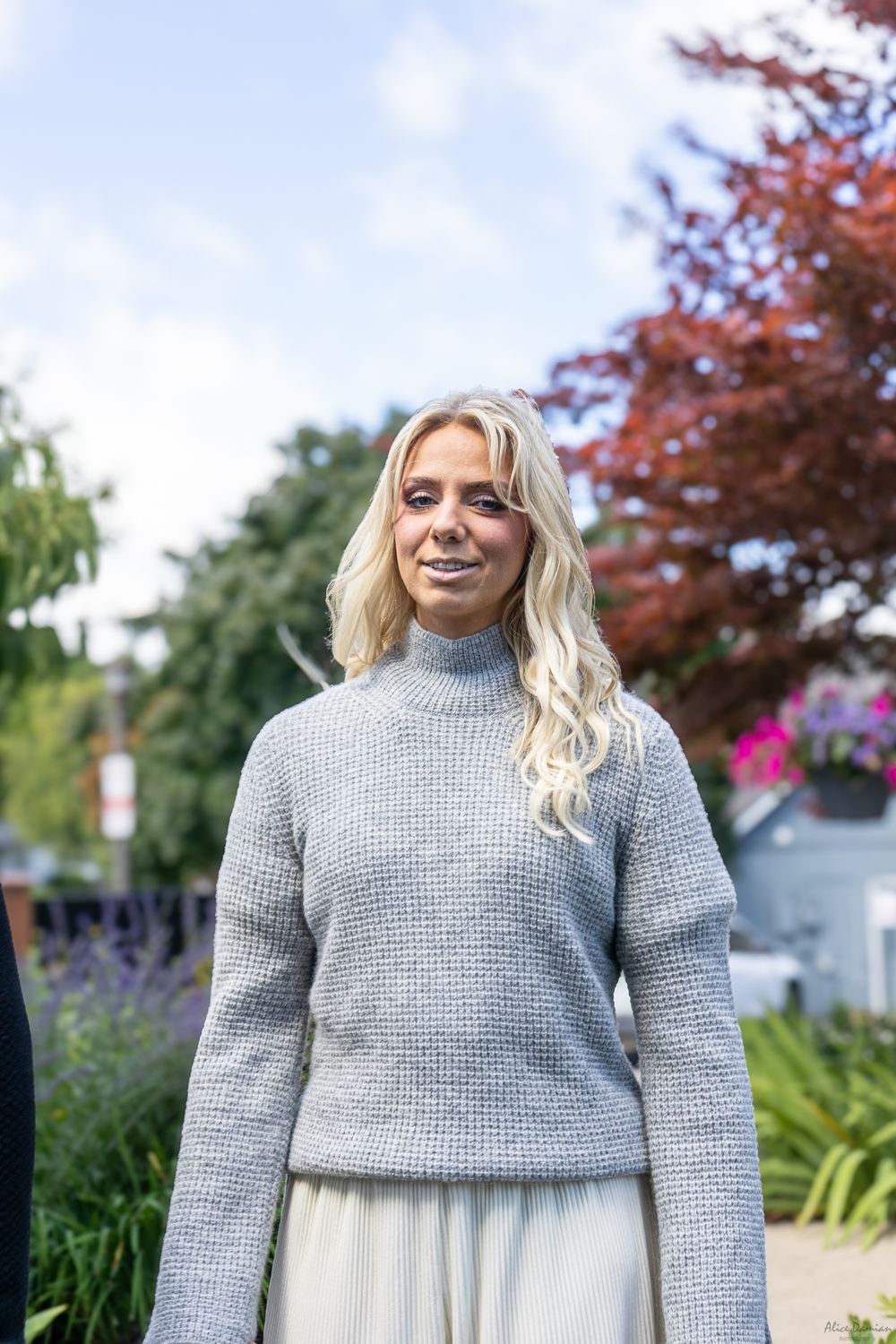 Ladies Turtle Sweater, Color: Grey, Size: Small