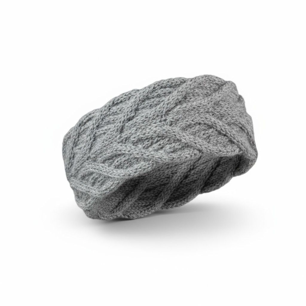 Olivia Alpaca Headband, Color: Lt Grey