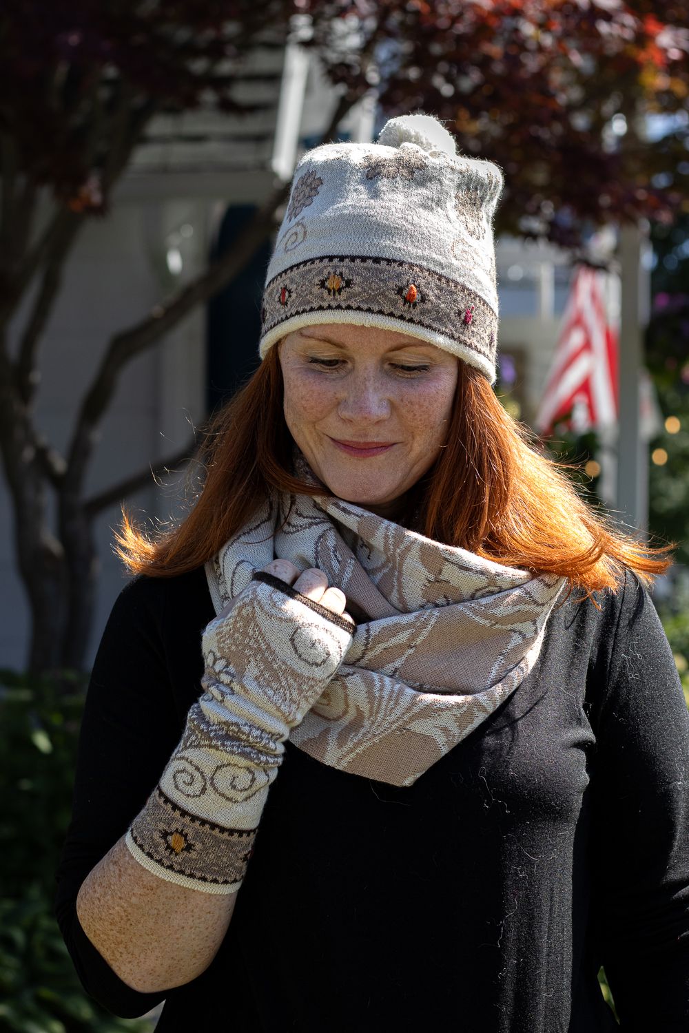 Golden Flowers Embroidered Hat