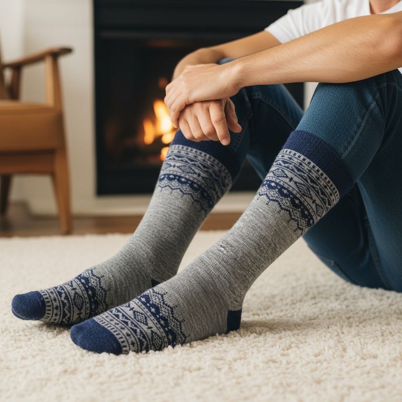 Fair Isle Alpaca Socks