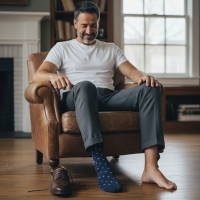 Dot Dress Crew Socks