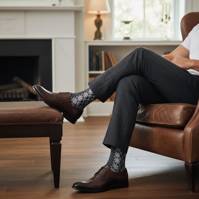 Classic Diamond Dress Socks