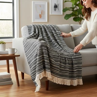 Textured Lines Blanket