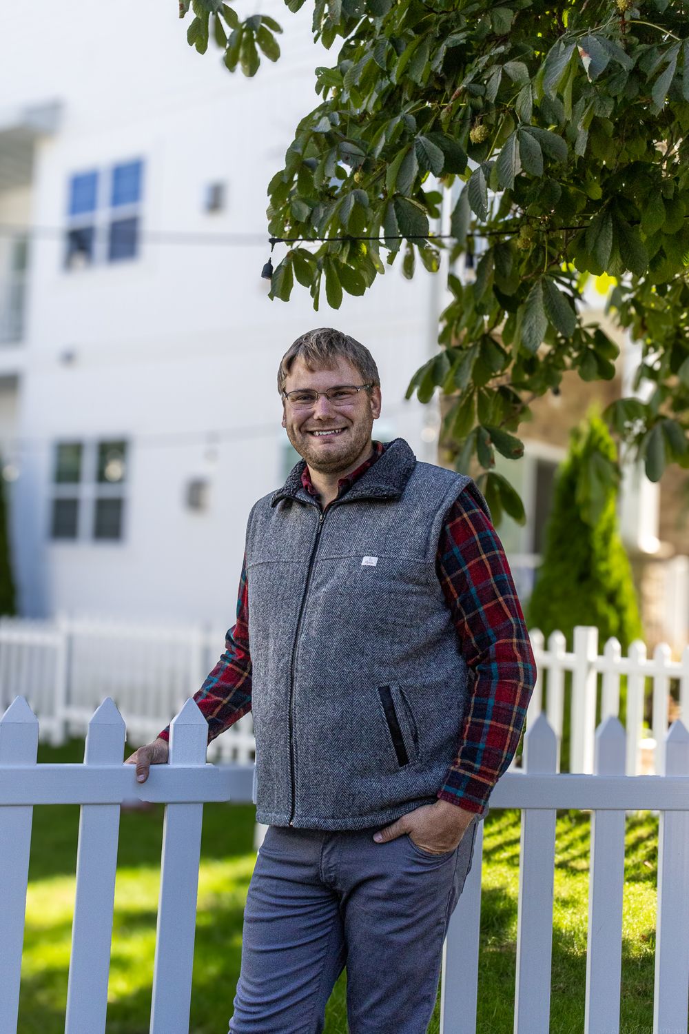 Clairmont Woven Vest, Color: Charcoal, Size: Large