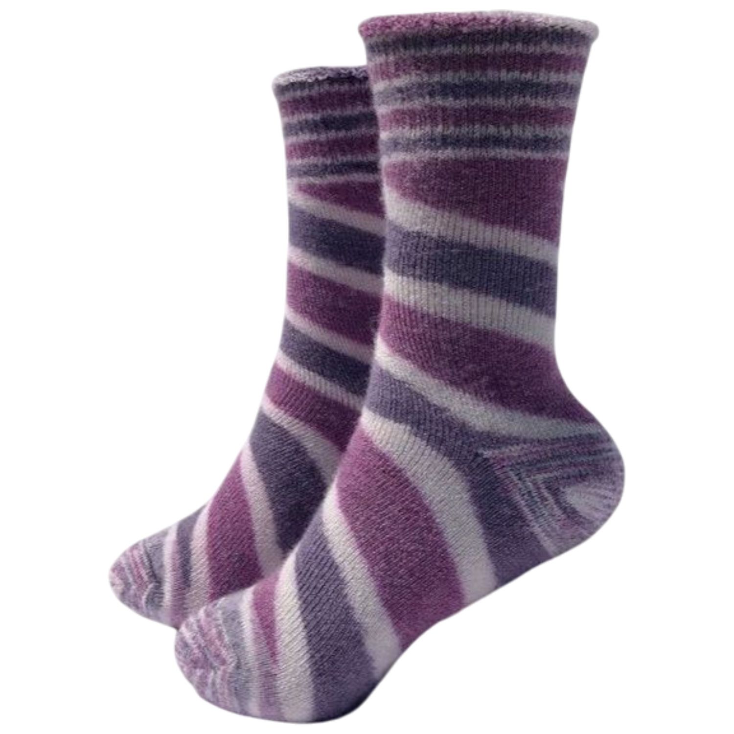 Reversible Outdoor Knit Socks, Color: Purple, Size: S/M