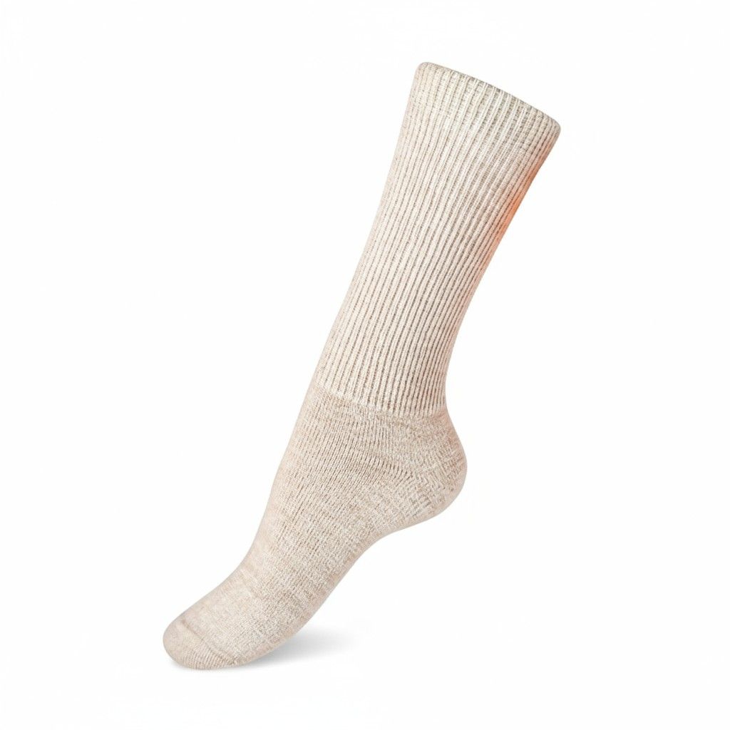 Standard Dress Socks, Color: Beige, Size: Small