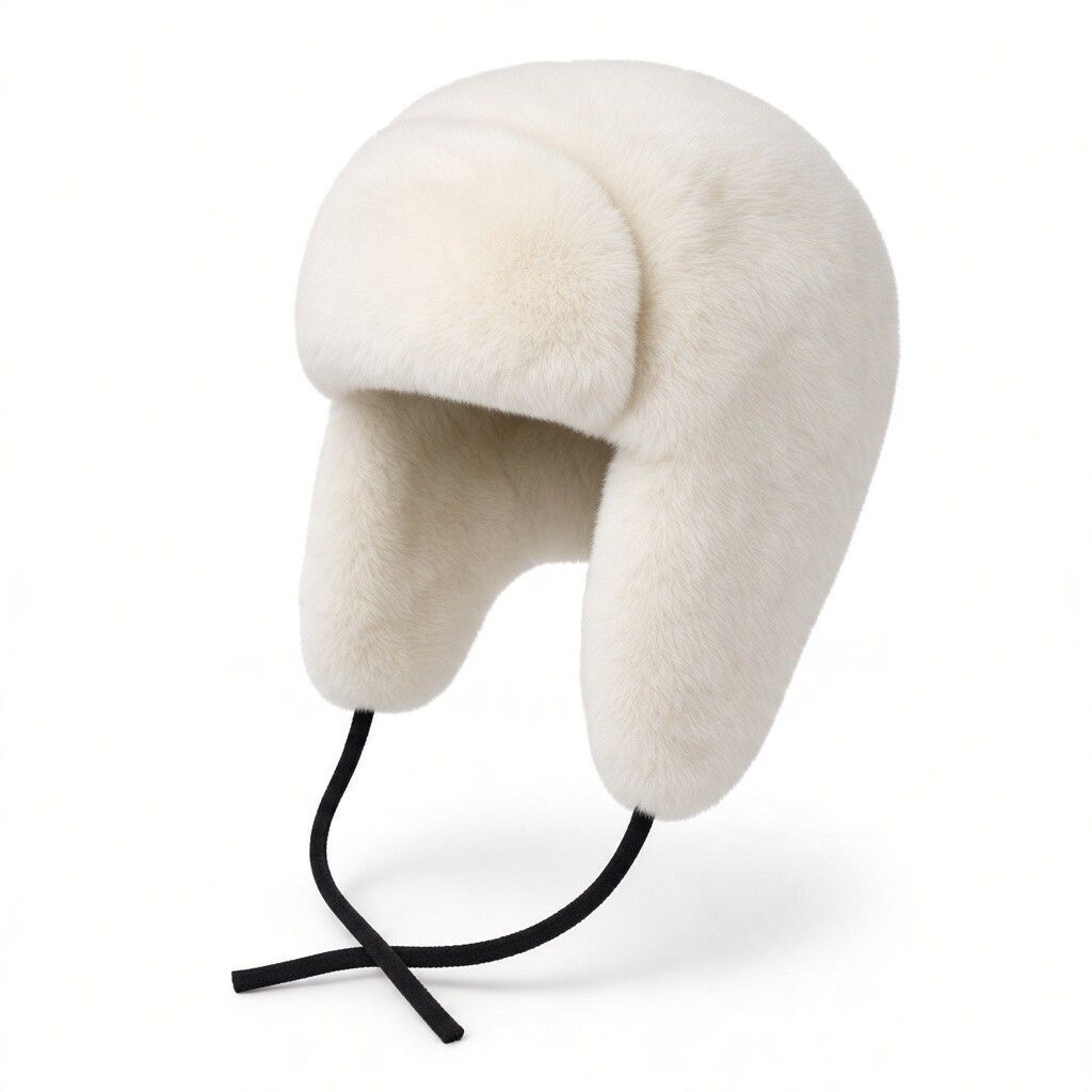 RCMP Fur Hat, Color: White