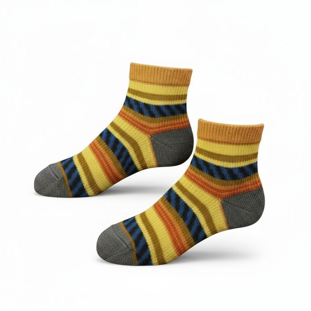 Fiesta Alpaca Socks, Color: Mustard, Size: Small/Medium