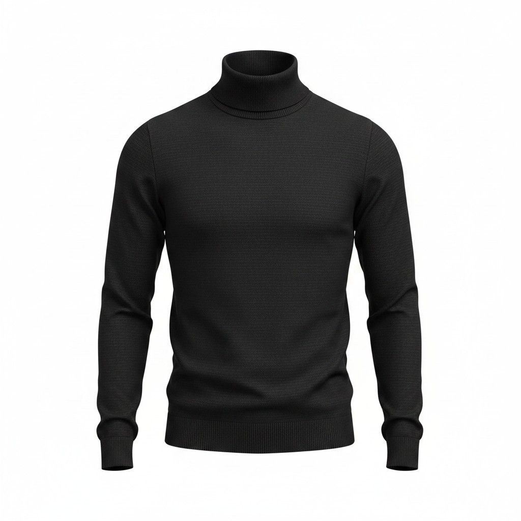 Classic Turtle Neck Sweater, Size: Medium