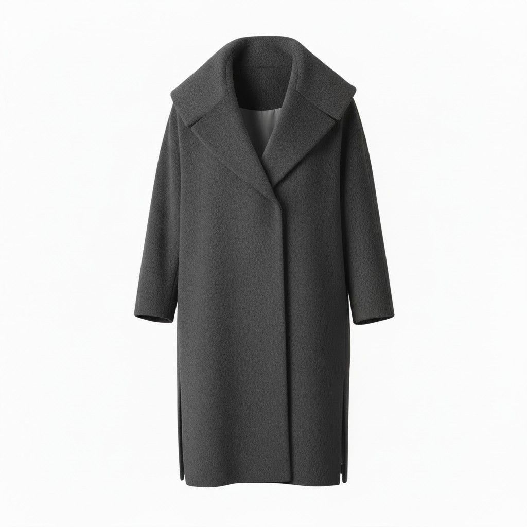 Alaia Long Coat, Color: Black, Size: X-Small