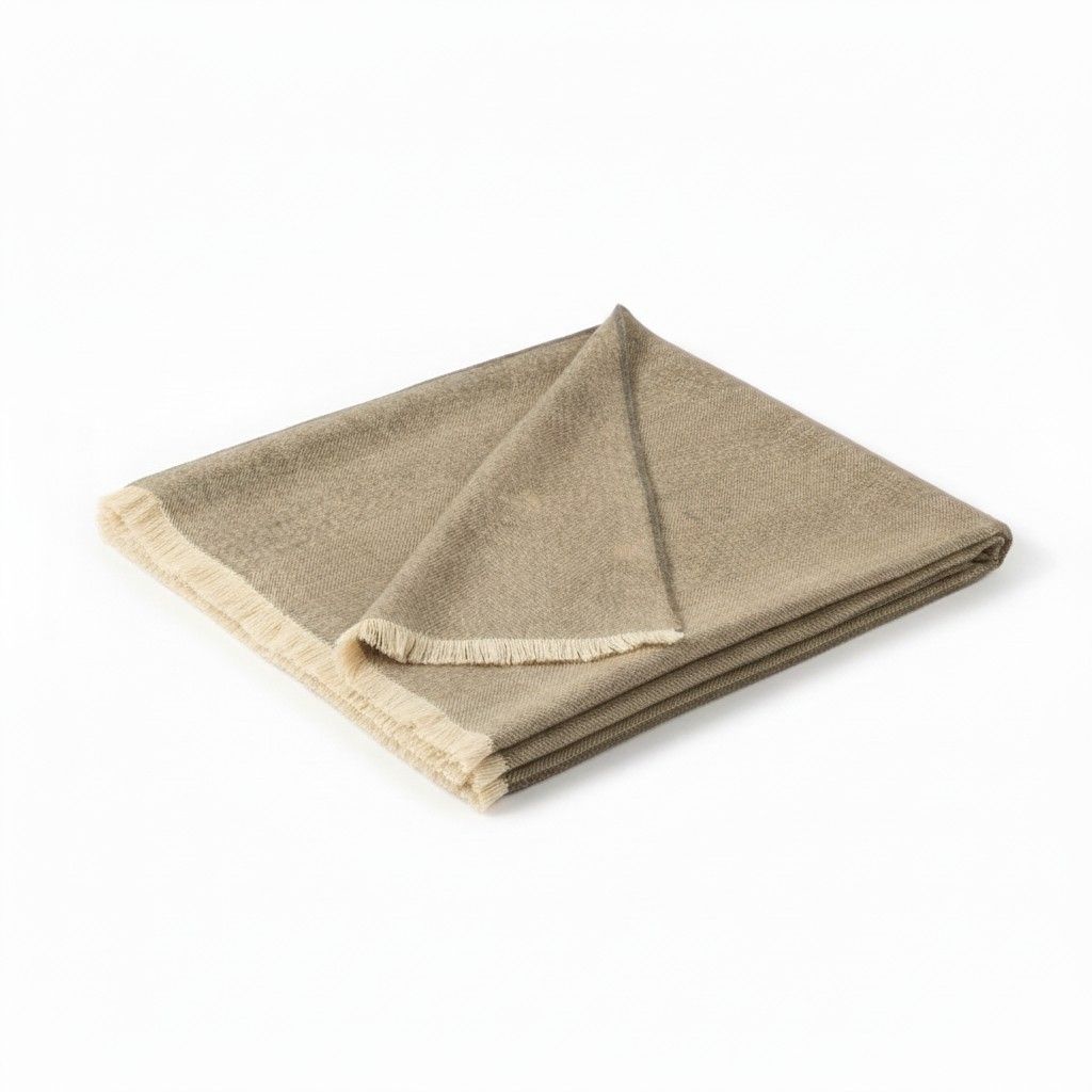 100% Royal Alpaca Herringbone Blanket, Color: Ash