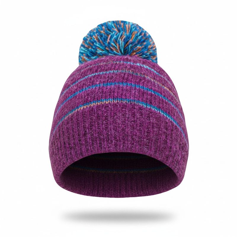 Brushed Striped Alpaca Hat