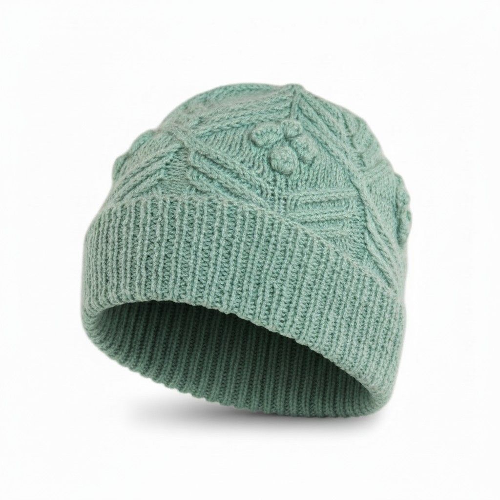 Costa Cable Alpaca Hat, Color: Aqua Haze