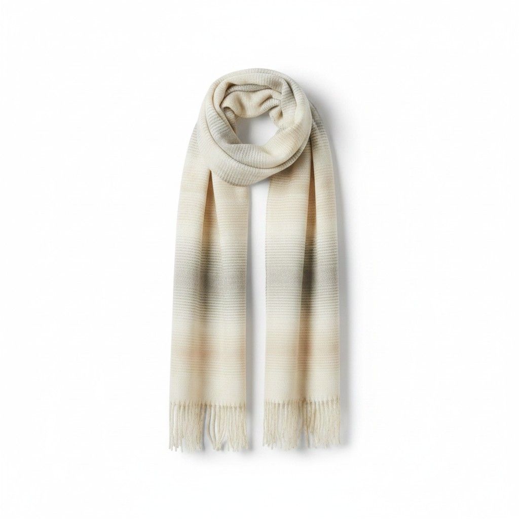 ECO Classic Stole, Color: Ivory/Silver