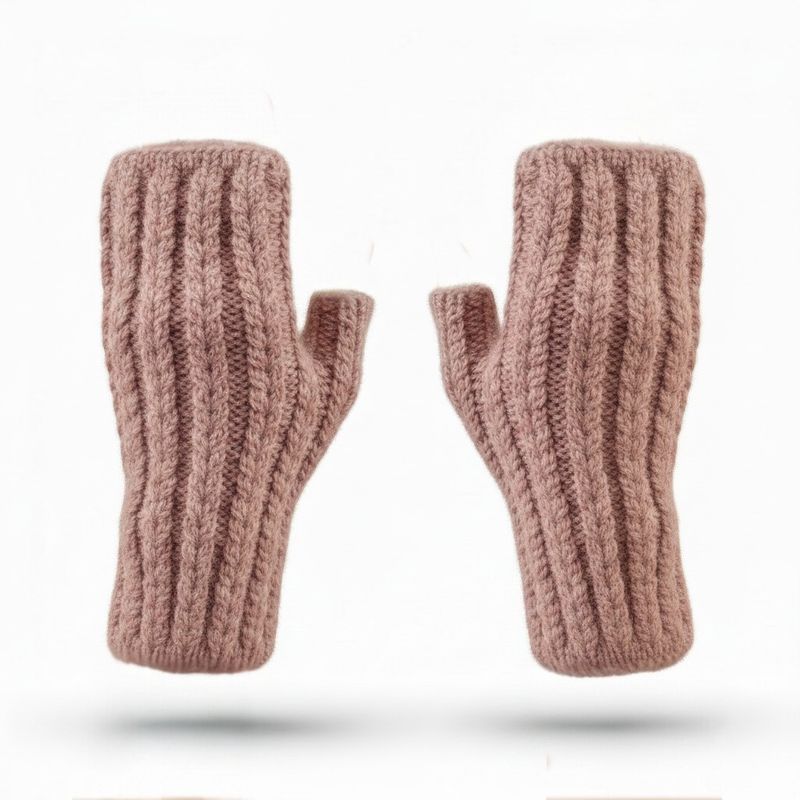 Aubrey Alpaca Knit Fingerless Gloves