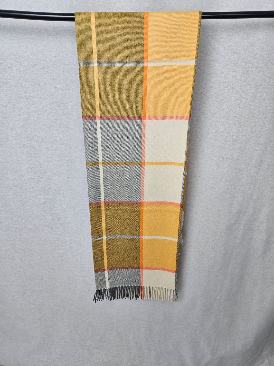 100% Baby Alpaca Horizon Stripe Blanket, Color: Yellow