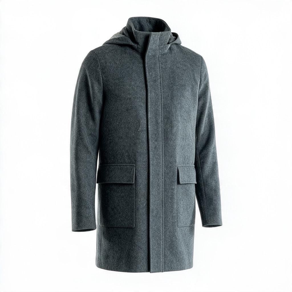 Men's Jacket with Hood, Size: Medium