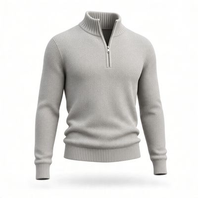 Knit Quarter Zip Sweater