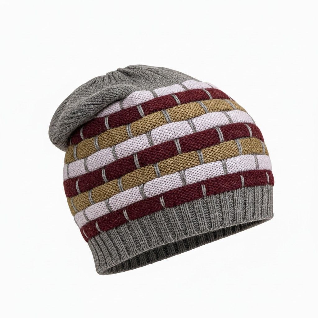 Justin  Striped Alpaca Hat, Color: Sand/Multi
