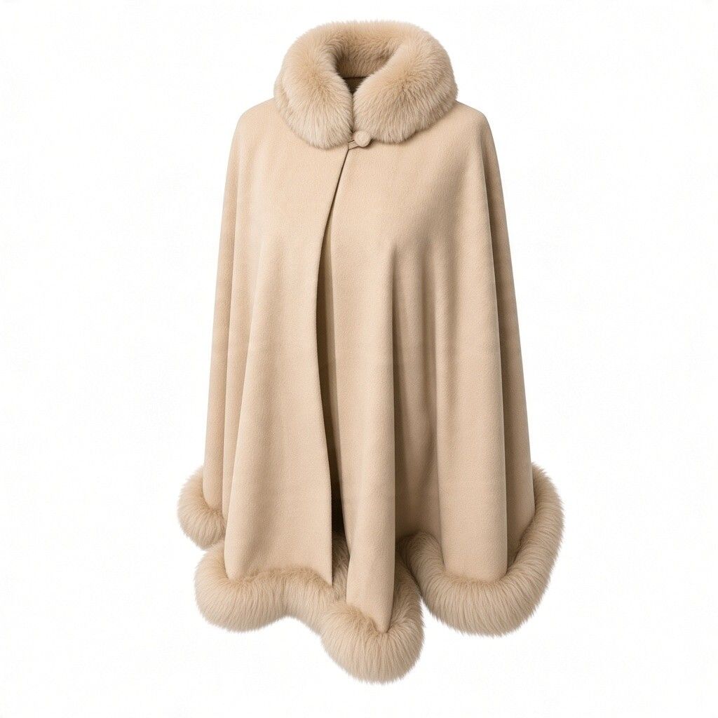 Long Full Fur Cape
