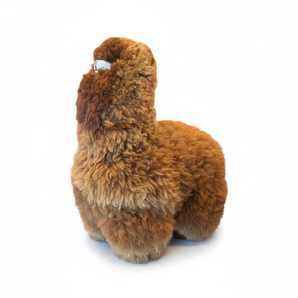Alpaca Stuffed Animal - Standing 15", Color: Brown