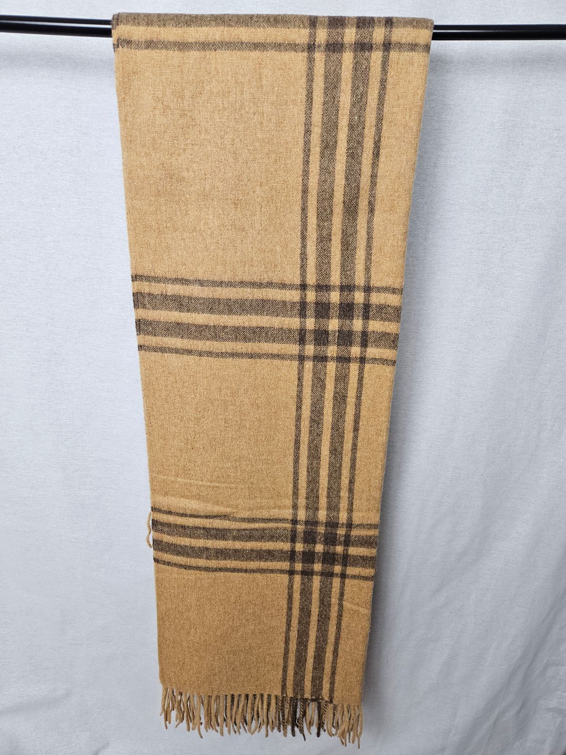 Double Striped Blanket, Color: Goldenrod