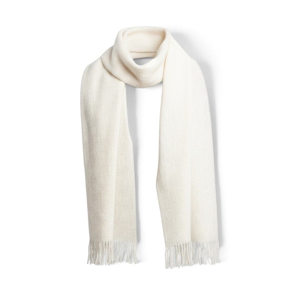 ECO Textured Scarf, Color: Ivory