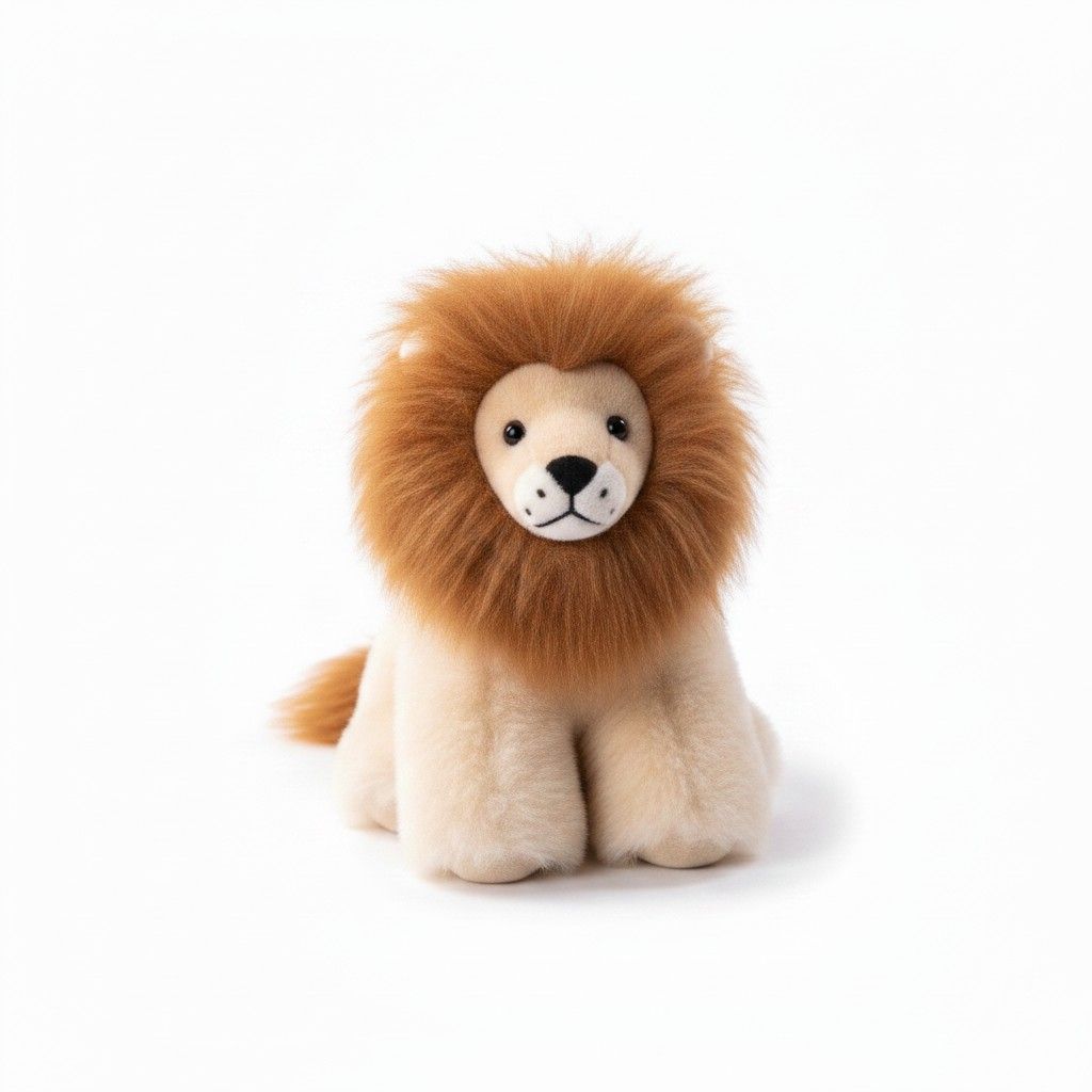 Lion Alpaca Fur Stuffed Animal