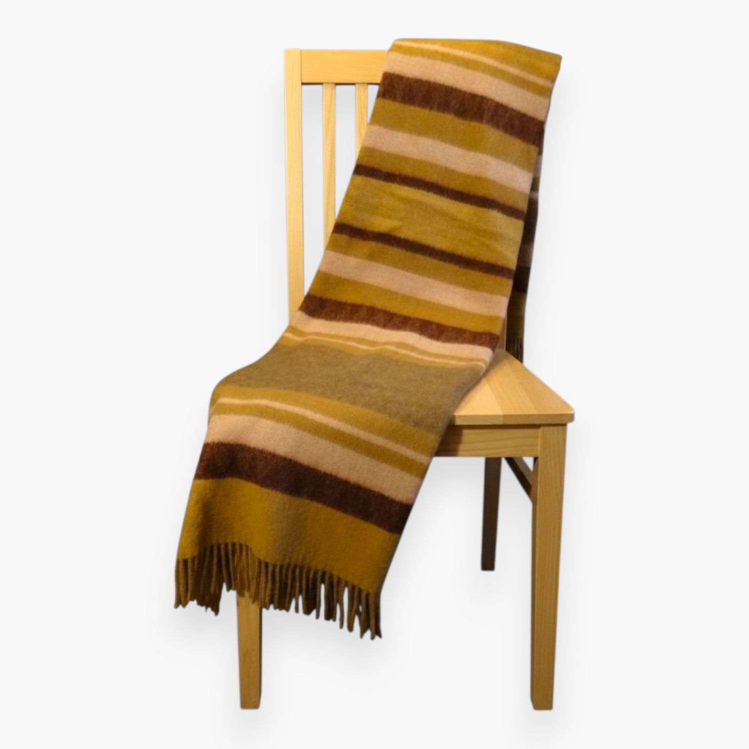 Alpaca Blanket - Pink &amp; Brown