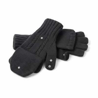 Cable Glittens with Broach