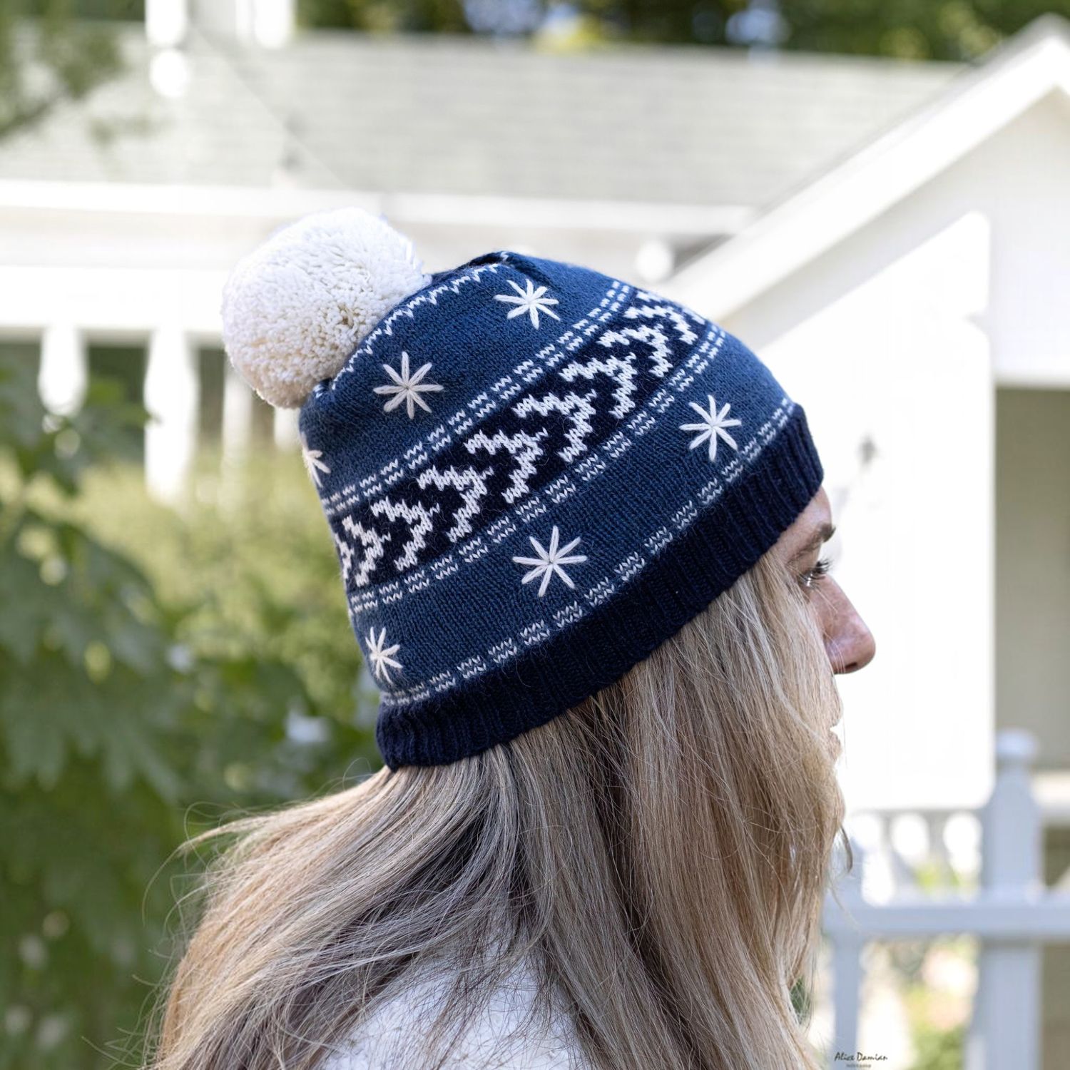 Nevada Alpaca Hat w/Fleece Lining, Color: Navy