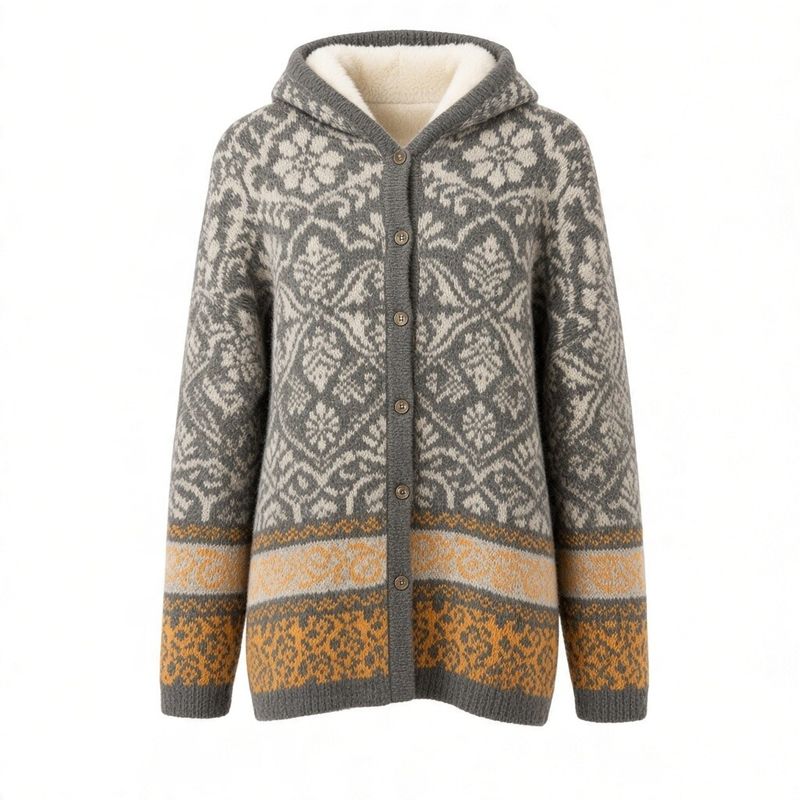 Nordic Cardigan with Hood