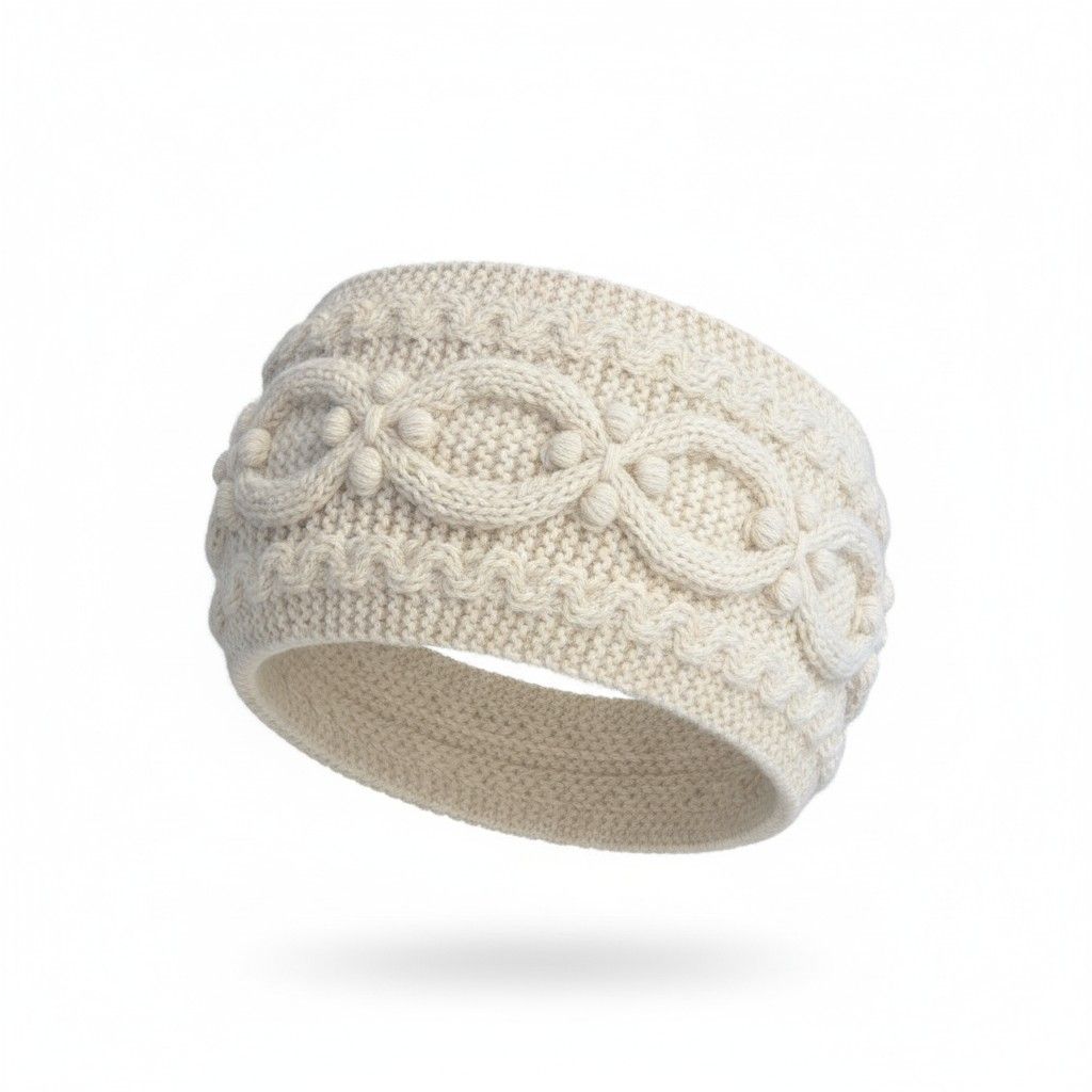 Autumn Alpaca Headband, Color: Natural