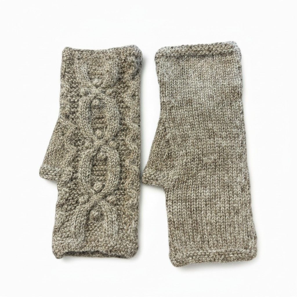 Autumn Alpaca Fingerless Gloves