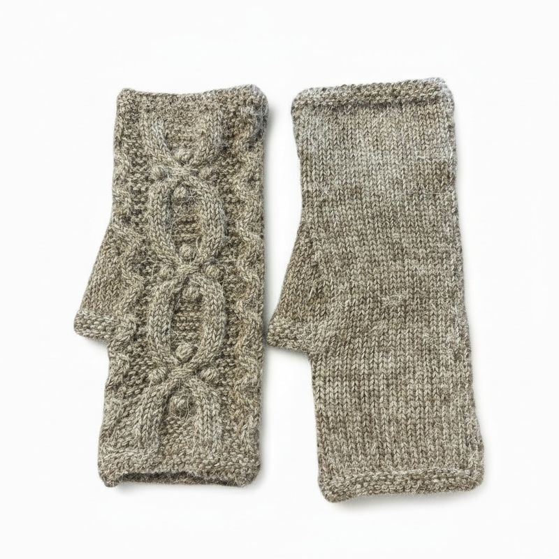 Autumn Alpaca Fingerless Gloves