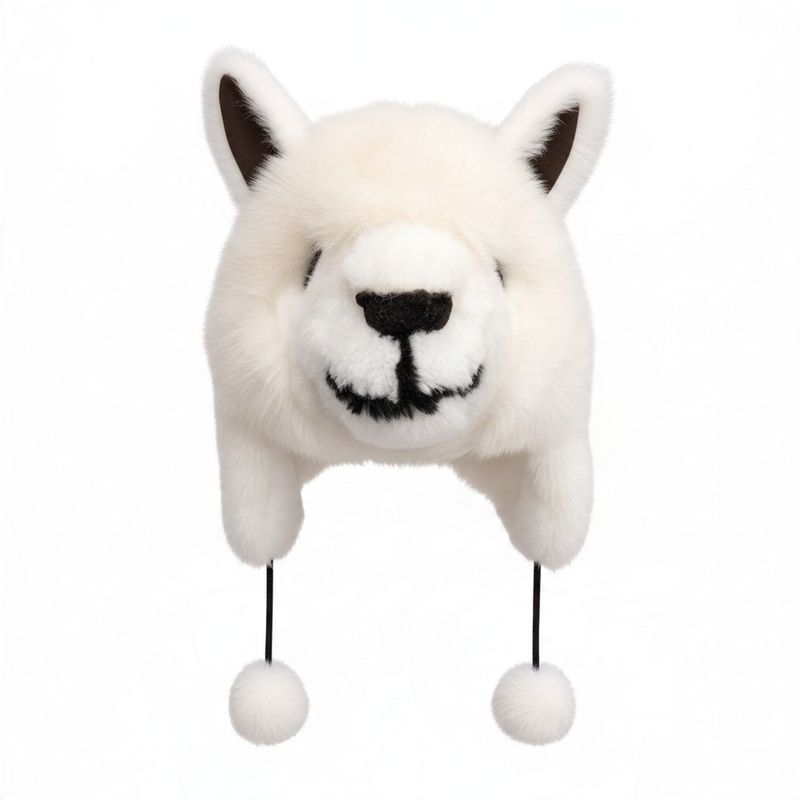 Premium Baby Alpaca Fur Hat w/Ear Flaps