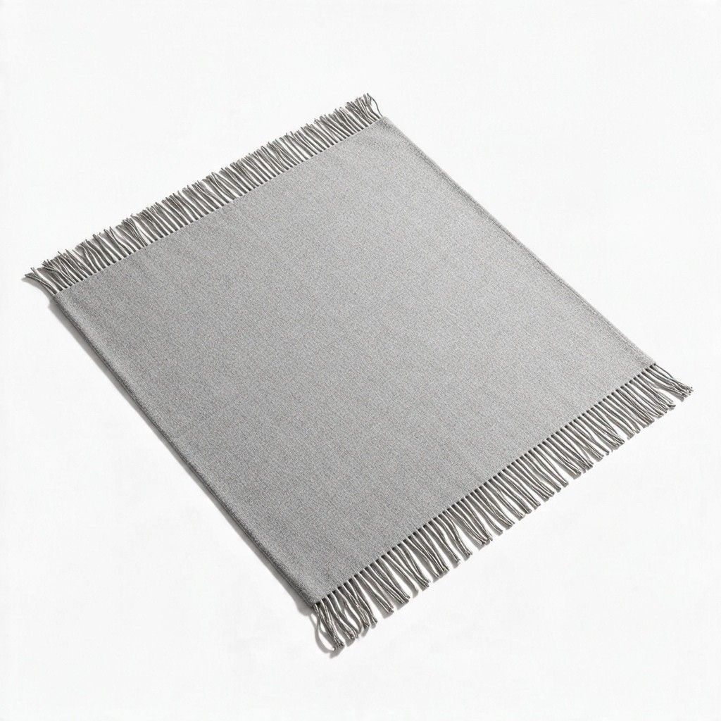 100% Solid Baby Alpaca Blanket Grey