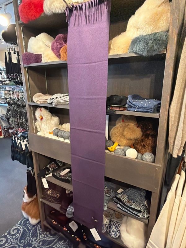 Solid Color Alpaca Scarf 