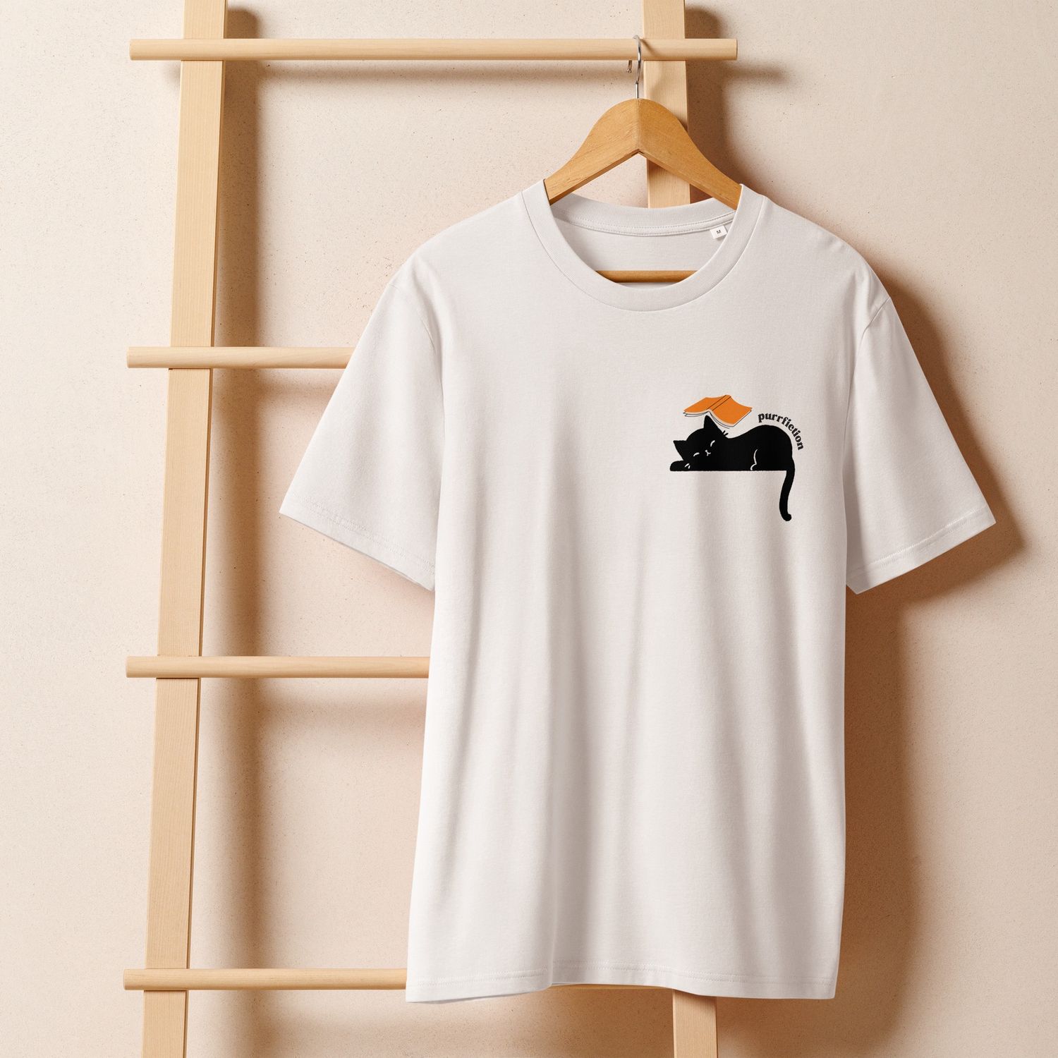 Unisex Organic Cotton Ribbed Neck T-shirt, Color: White, Size: 2XL