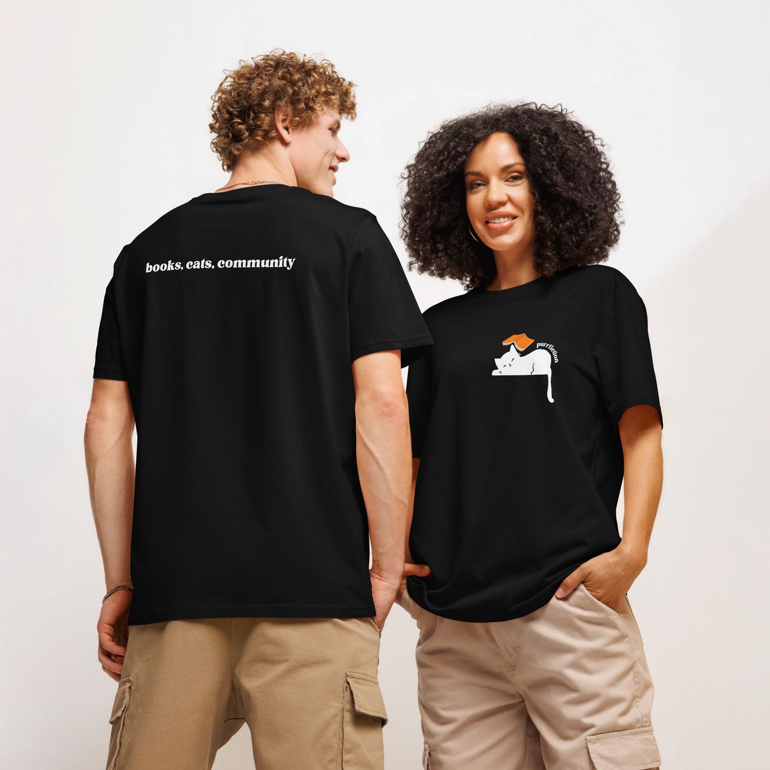 Unisex Organic Ribbed Neck T-shirt - Inverse Logo