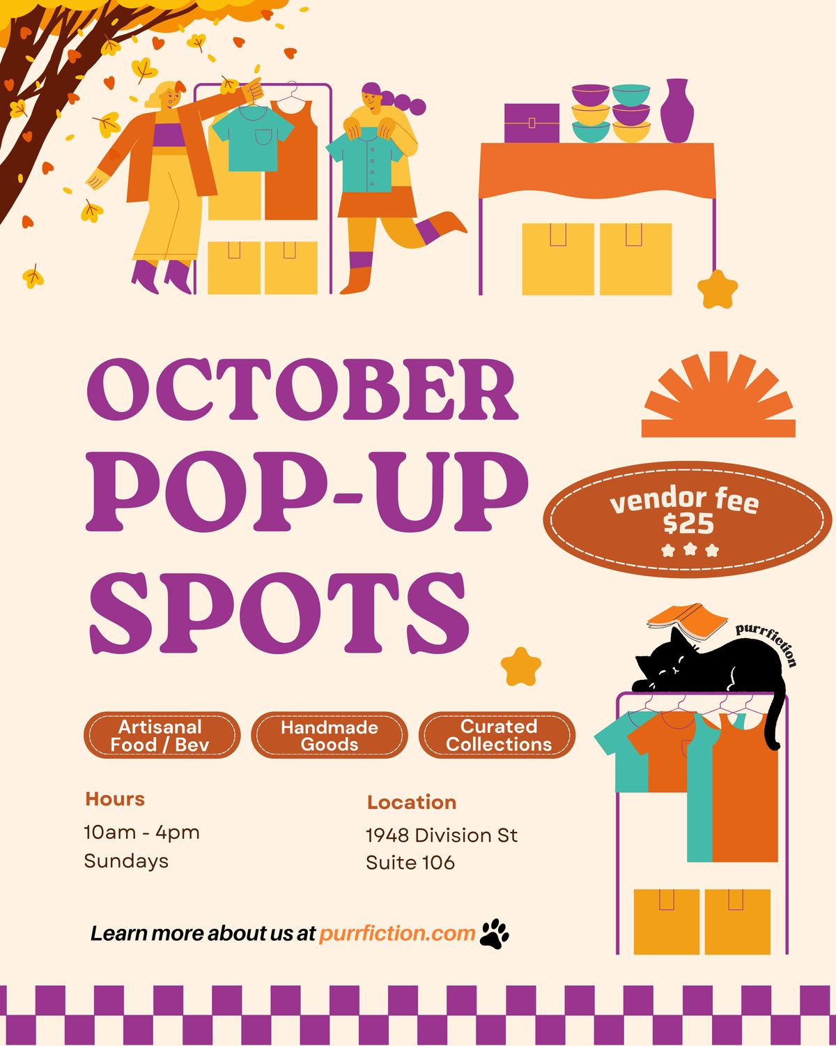 October Vendor Spots (Sundays)