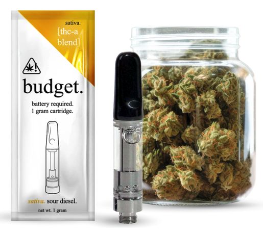 Budget THCA Blend 1gm Cartridge - SATIVA - SOUR DIESEL