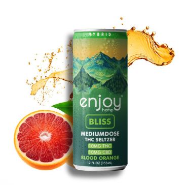 Enjoy THC Seltzer - 10mg, Flavor: Blood Orange