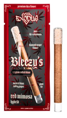 Exodus Bleezy&#39;s Diamond Sugar THCA Blunts - 2.5g, Strain: Red Mimosa