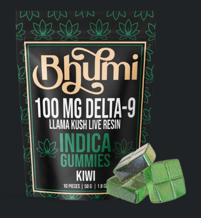 Bhumi D9 100mg Gummies - INDICA - KIWI