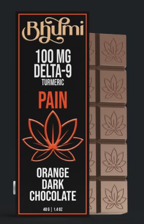 Bhumi D9 100mg Dark Chocolate - PAIN - ORANGE